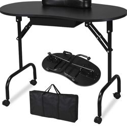 Yaheetech 37-inch Portable & Foldable Manicure Table