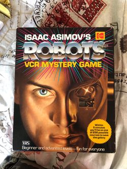 Isaac Asimov’s Robots vcr mystery game vintage collectors