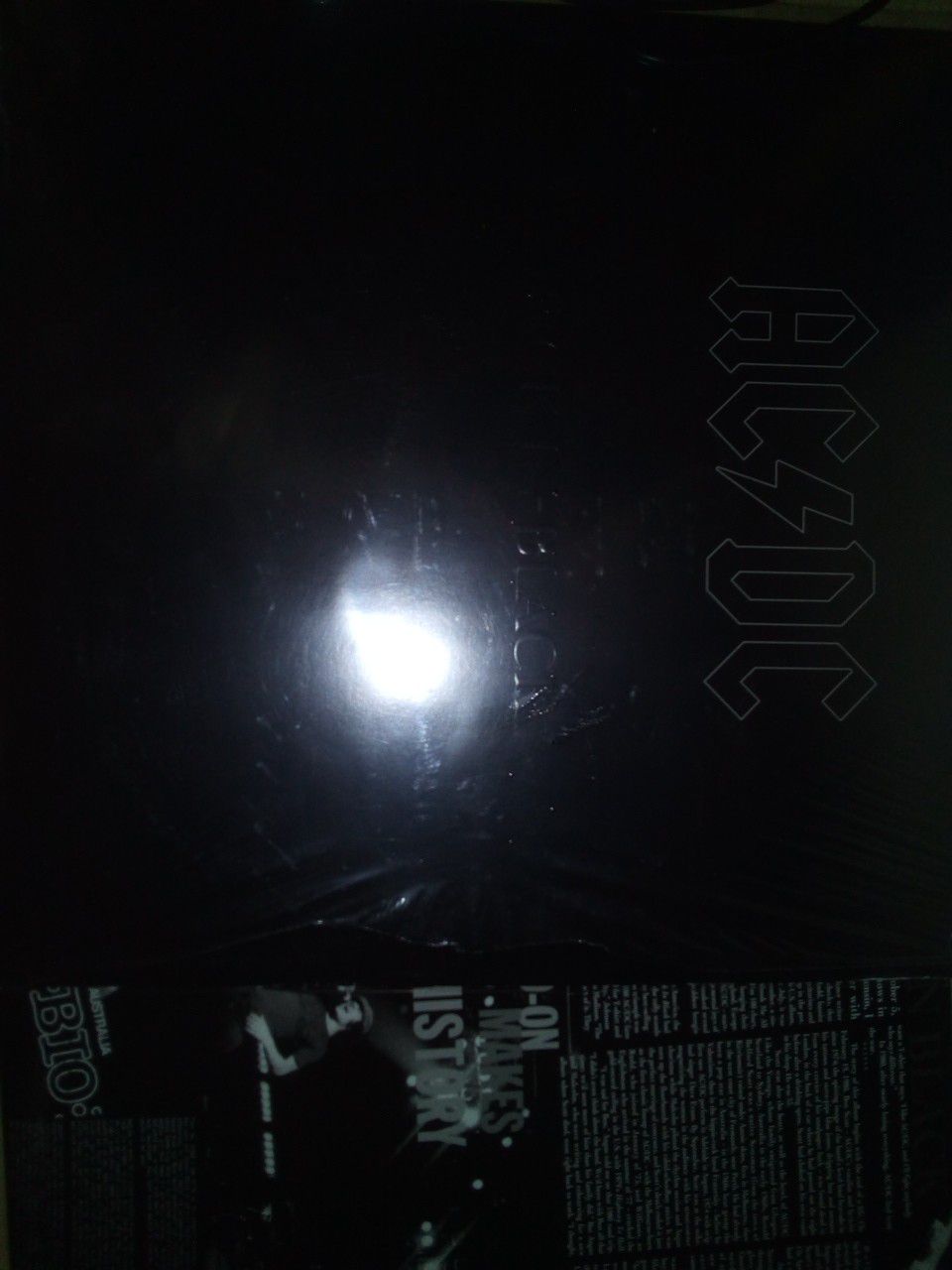 AC/DC back in black vinyl vinyl..