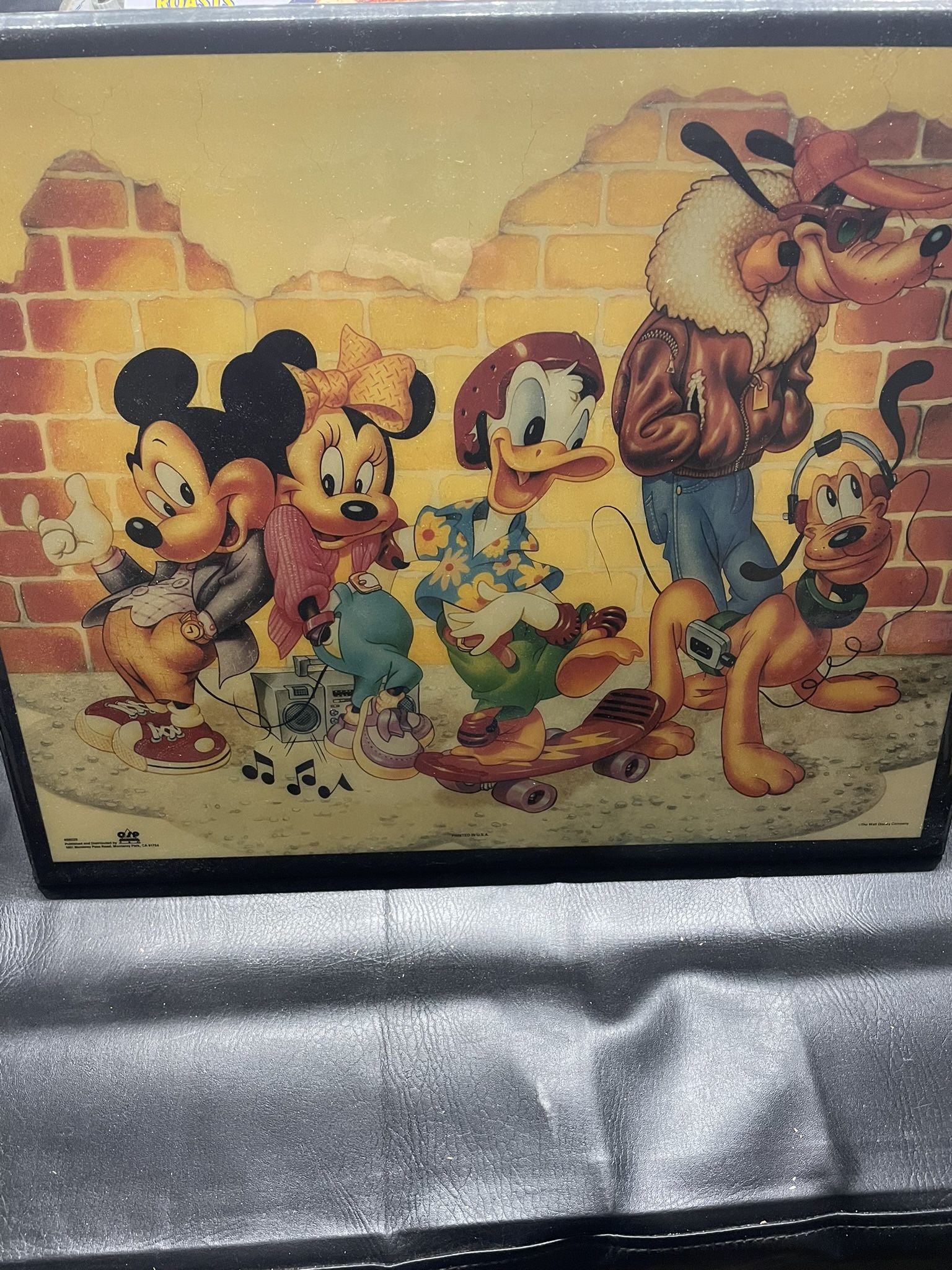Disney And Friends Mounted Poster Collectors Item