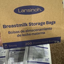 Breastmilk storage Bags