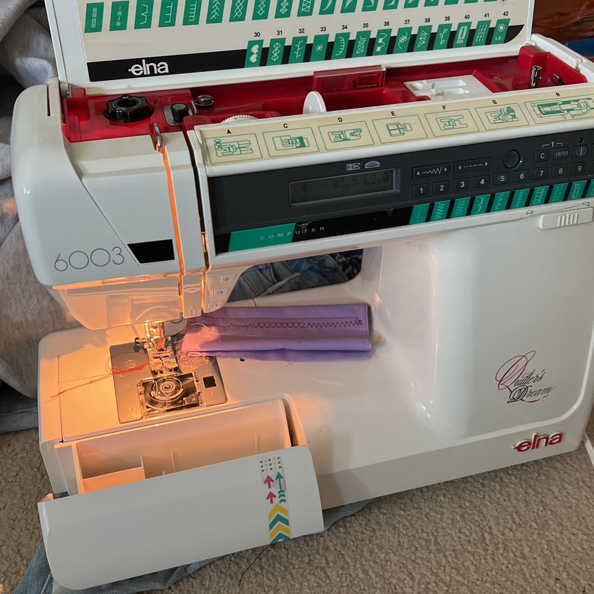 Great condition sewing machine - Elna 6003 Quilter’s Dream