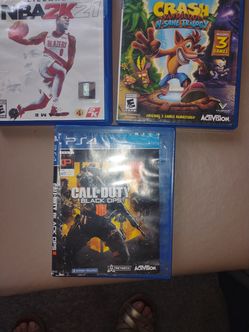 3 PS4 games $5 each pickup only cash