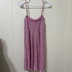 Pink Sundress With Daisies (size Small/medium)