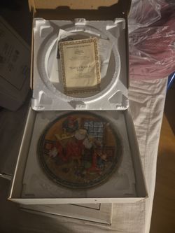 Vintage Norman Rockwell 3D Christmas Plates (Boxes & COAs)