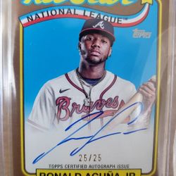 2024 Topps ATL Braves Ronald Acuna Auto 25/25