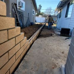 Y We Do Block Fence and Cement Patio Work