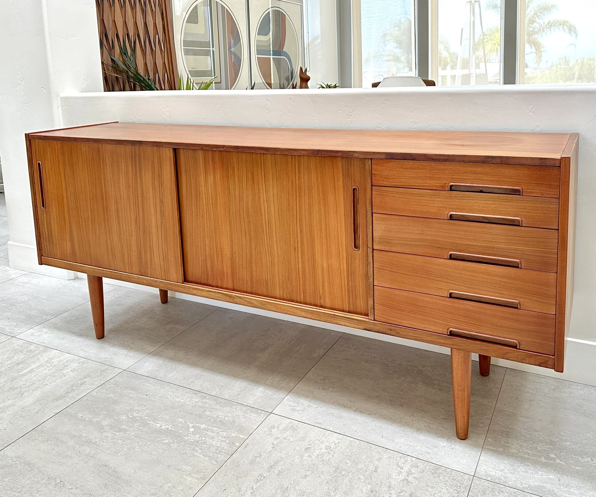 Vintage Mid Century Modern Credenza