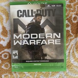 Call of duty modern warfare on Xbox one