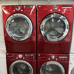 Washer and Electric Dryer Set by LG