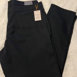 NEW! Peter Millar Men Black Pants 38 X 30 