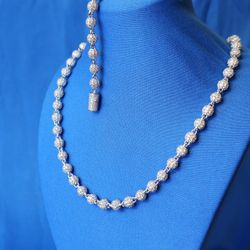 Moissanite Iced Ball Chain