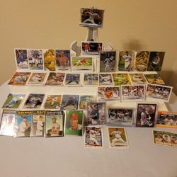 LA Dodgers and Bluejays Mixed Lot Of Baseball Cards Some Random Vintage 