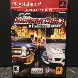 Midnigh Club 3 Dub Edition Remix Ps2