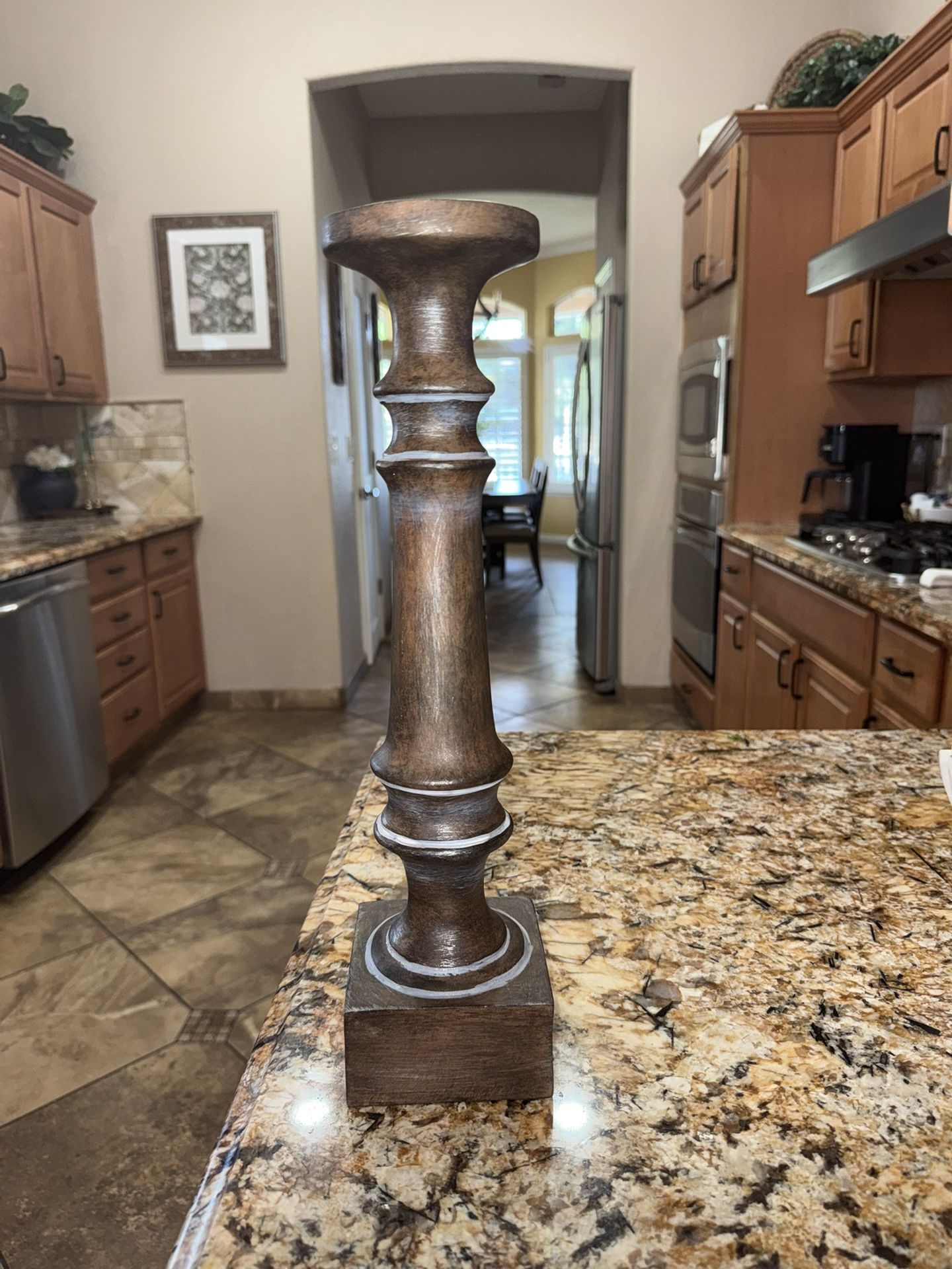Wood Candle Holder