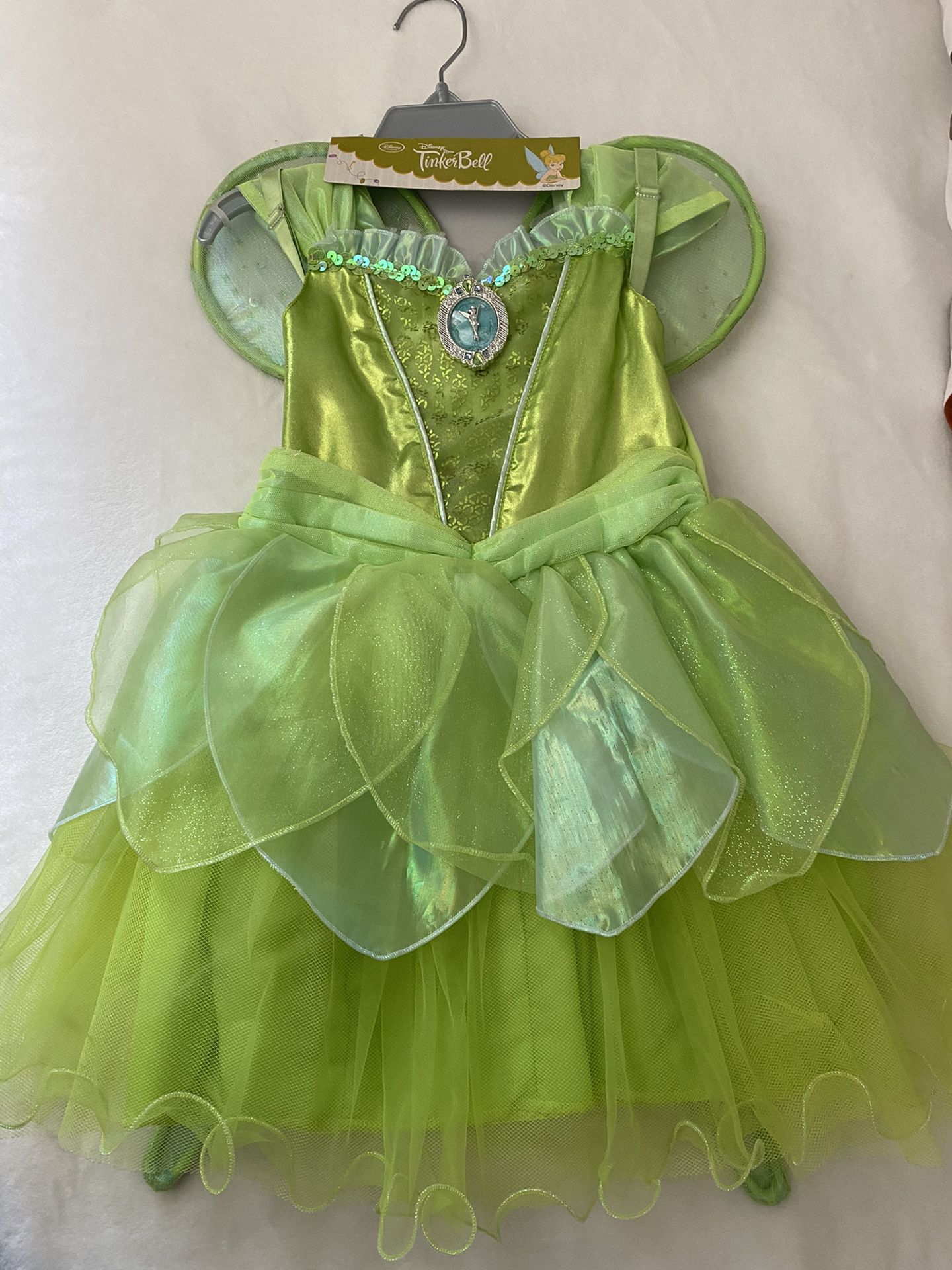 Tinkerbell Halloween costume size 3 dress and wings