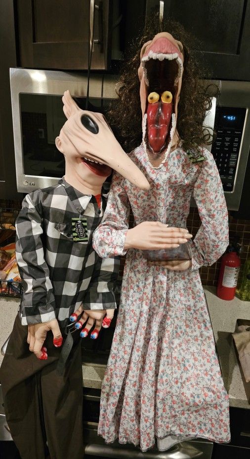 Two Hanging Spirit Halloween Beetlejuice Props