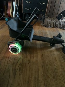 Jetson light up jet cart and hoverboard combo