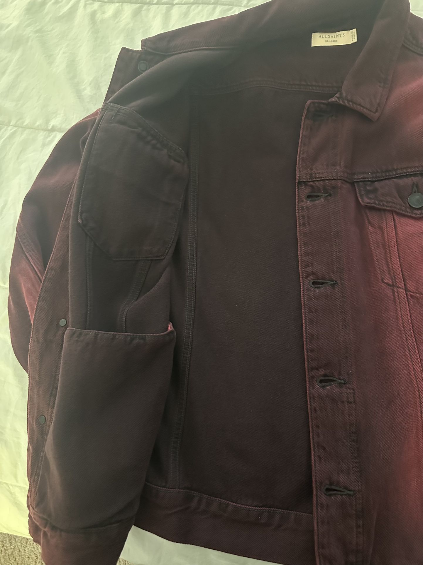 All Saints Denim Jacket Men’s New