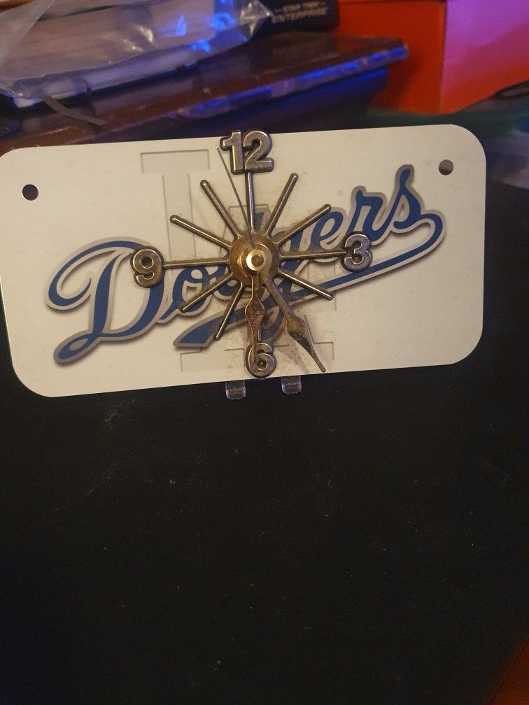 Dodgers Desk Clock