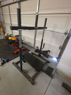 Titan Fitness Weight Bench with Squat Rack