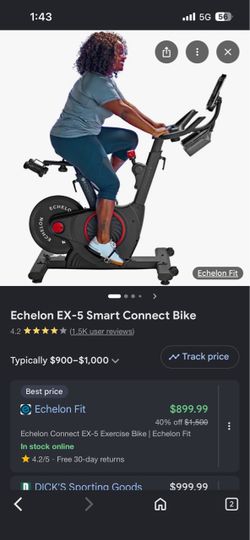 Echelon Indoor Cycling Spin Bike