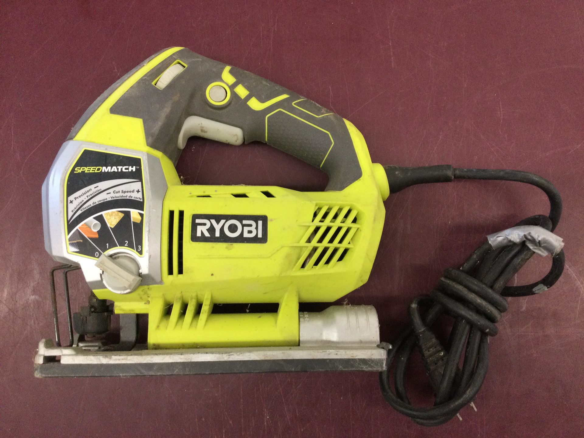 Ryobi Variable Speed Jig Saw Corded SpeedMatch System Quick Blade Change Jigsaw