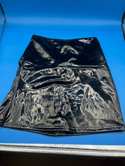 Steve Madden Faux leather mini skirt black M