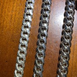 .925 Miami Cuban Necklace Silver Chain