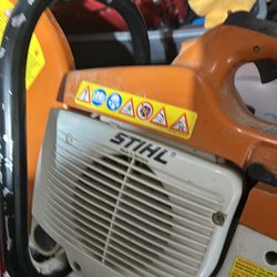 Stihl cut off saw dry cut off