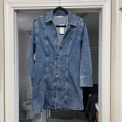 Denim Dress Tag Still On