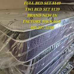 New Queen Bed And Box Spring All Sizes Available, Fast Deliver 
