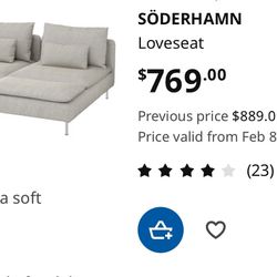 IKEA Soderhamn Sectional $215