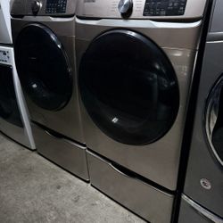 Samsung Washer And Dryer Set Champagne Color 