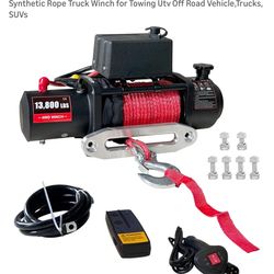 10000LBS Electric Vehicle Winch, IP67 Waterproof 80Ft Steel Cable Truck Winch with Wireless Handheld Remote, 12v Power Winch for Towing UTV Off Road V