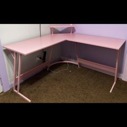 Pink Gaming Desk 