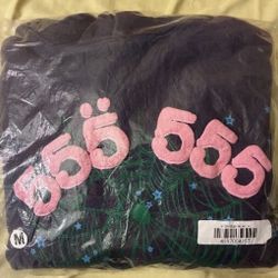 Navy Blue Spider Hoodie 