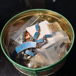 Silver Gold And Tex Mex Silver Jewlery Lot 