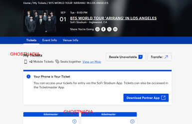 BTS TICKETS FOR SALE