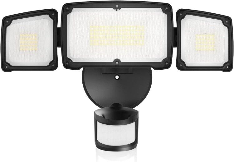 New Three-head LED Security Light With Motion Sensor