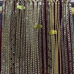 Gold Plated Chains in 24” 