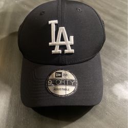 New era Adjustable Los Angeles Dodgers Black Baseball cap/hat