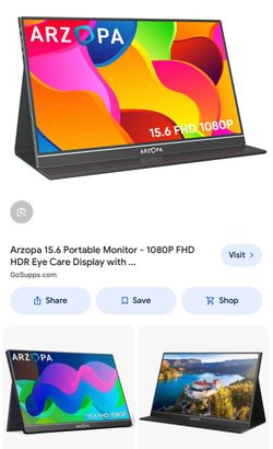 Arzopa 15.6" FHD 1080P Portable Monitor