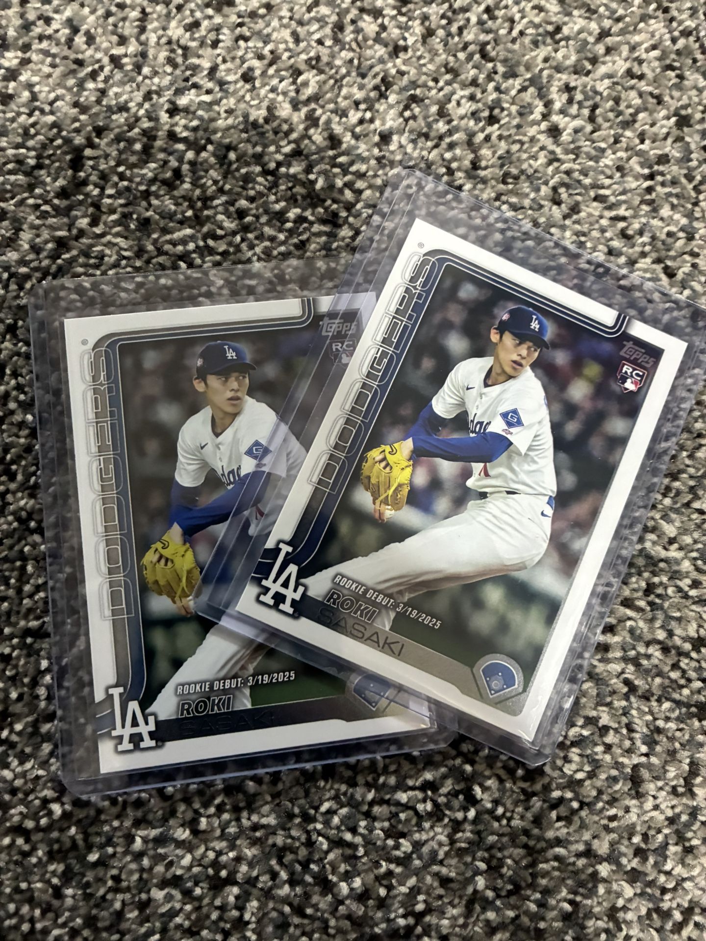 Roki Sasaki Dodger Rookie Cards