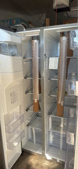 Side-by-Side Refrigerator White New in Packaging