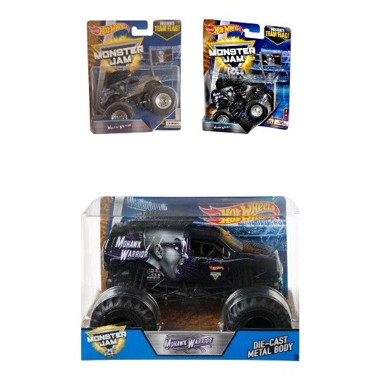 Hot Wheels Monster Jam Mohawk Warrior Die Cast Vehicles in both 1