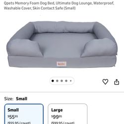 Qpets Memory Foam Pet Bed