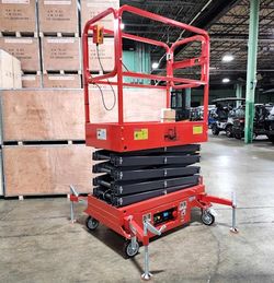 NEW Electric Scissor Lift XL 21.5 Foot Working Height SJY0307
