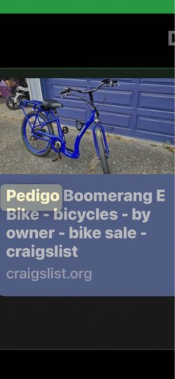 PEDIGO BOOMERANG E Bike