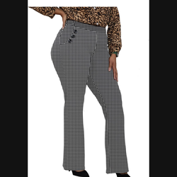 4XL DGD Wrinkle-Free Stretch Dress Pants Plus Size for Women Pull-on Pant Ease into Comfort Office Pant $12 Firm